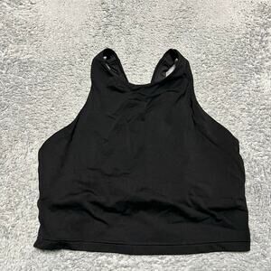Athleta Sports Bra Crop Top Womens XS Black